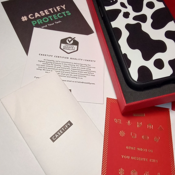 Casetify New in Box iPhone XS Cow Print Case - Picture 5 of 7